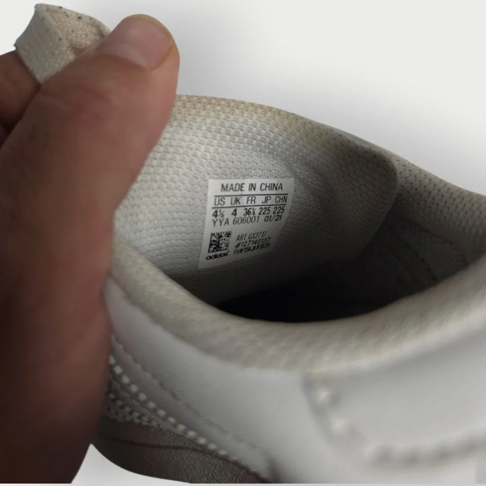 Adidas Superstar White Clear Shell Toe Shoes Sneakers‎ Mens Size 4.5 GX2717